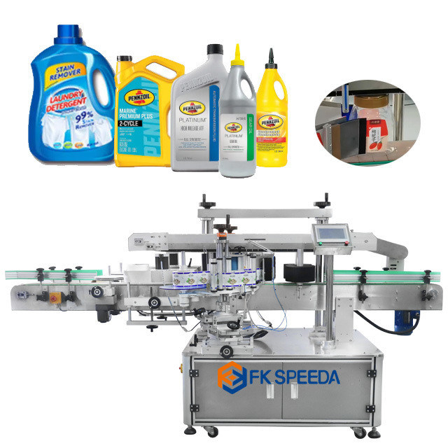 FK911 High Speed Automatic 2 Side Labeling Machine for Round Bottle ...