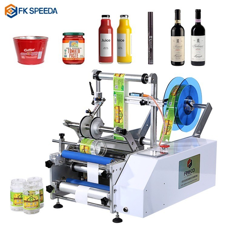 Plastic Guide For Sticker Label Rpinter DI 15mm-DI 150mm Plastic Round Bottles Sticker Label Printer for Front ...