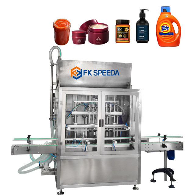 2-12 Filling Nozzles Automatic Liquid Filling Capping Labeling Machine ...