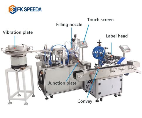 Slender Machine 2 in 1 Slender Reagent Test Tube Filling and Capping Machine for ...